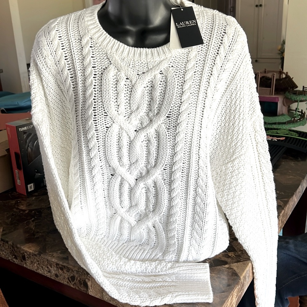 Polo Ralph Lauren Sweater size XL white